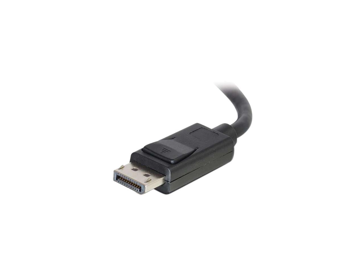 C2G 54401 Displayport Cable with Latches M/M, 8K UHD Compatible - Digital Audio Video, Black (6 Feet, 1.82 Meters)