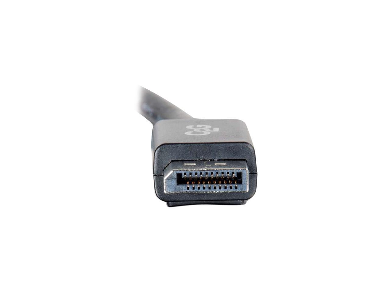 C2G 54401 Displayport Cable with Latches M/M, 8K UHD Compatible - Digital Audio Video, Black (6 Feet, 1.82 Meters)