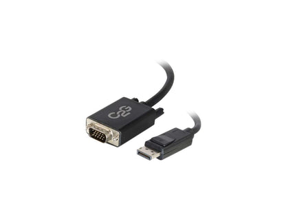 C2G 54333 DisplayPort Male to VGA Male Active Adapter Cable, TAA Compliant, Black (10 Feet, 3.04 Meters)