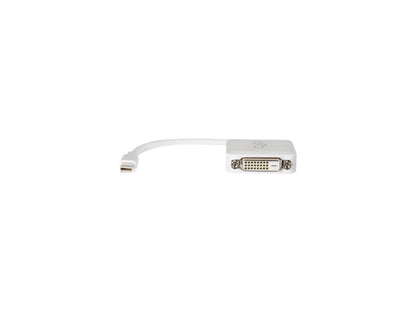 C2G 54312 Mini DisplayPort Male to Single Link DVI-D Female Adapter Converter, TAA Compliant, White (8 Inches)