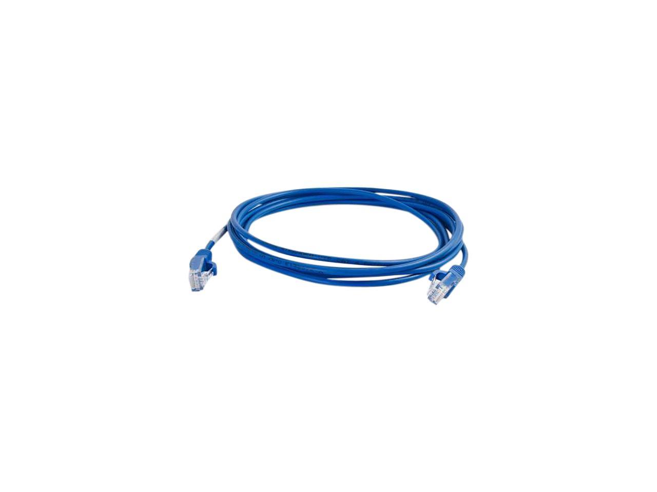 C2G 01080 Cat6 Cable - Snagless Unshielded Slim Ethernet Network Patch Cable, Blue (7 Feet, 2.13 Meters)