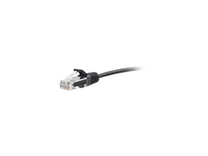 C2G 01097 Cat6 Cable - Snagless Unshielded Slim Ethernet Network Patch Cable, Black (6 Inches)