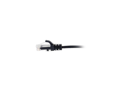 C2G 01097 Cat6 Cable - Snagless Unshielded Slim Ethernet Network Patch Cable, Black (6 Inches)