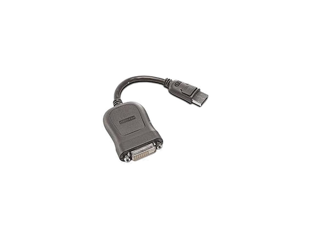 Lenovo 45J7915 7.87" Black DisplayPort to Single-Link DVI-D DisplayPort to Single-Link DVI-D Monitor Cable