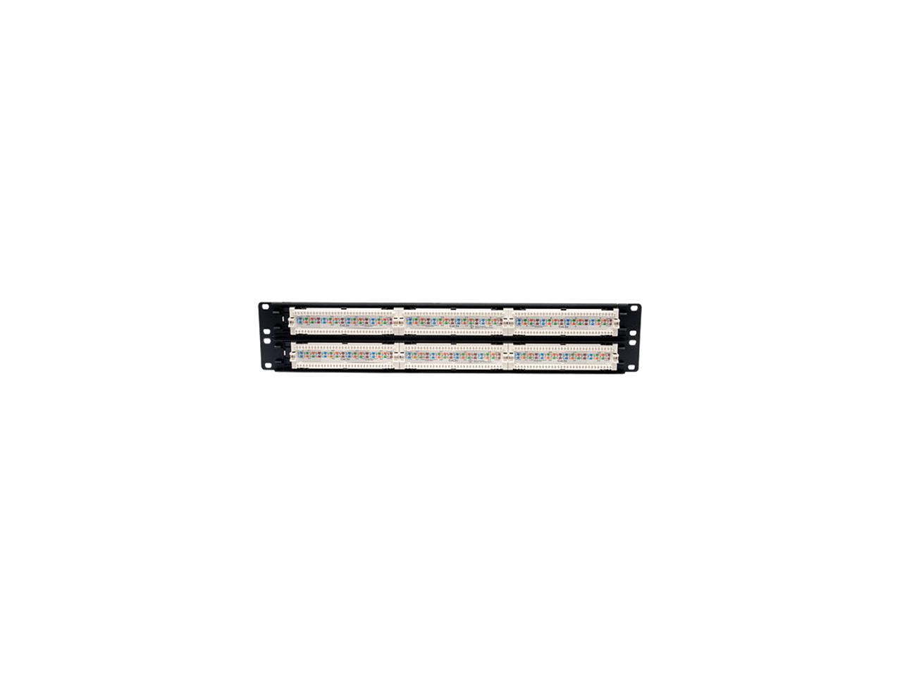 TRIPP LITE 48-Port 2U Rackmount Cat5e 110 Patch Panel, 568B, RJ45 Ethernet