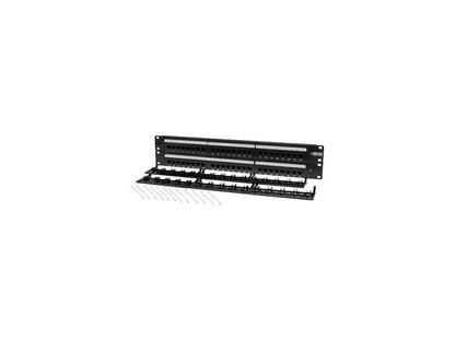 TRIPP LITE 48-Port 2U Rackmount Cat5e 110 Patch Panel, 568B, RJ45 Ethernet