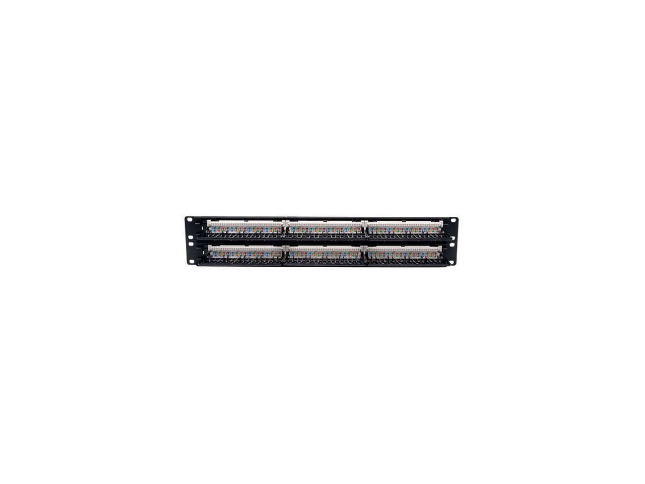 TRIPP LITE 48-Port 2U Rackmount Cat5e 110 Patch Panel, 568B, RJ45 Ethernet