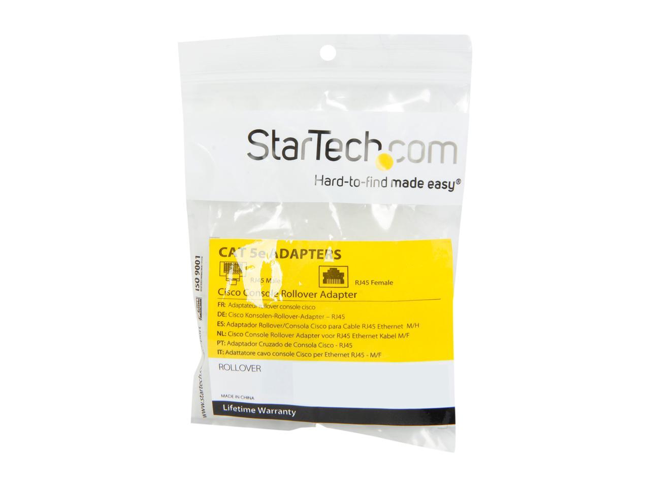StarTech.com ROLLOVER Cisco Console Rollover Adapter for RJ45 Ethernet Cable M/F