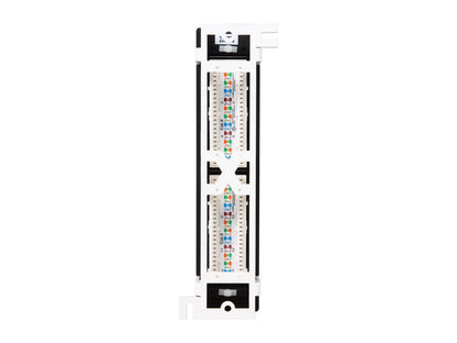 TRIPP LITE N250-012 12-Port Cat6 Wall-Mount Vertical 110 Patch Panel
