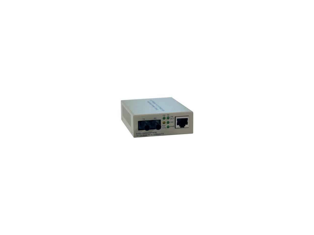 Tripp Lite Fiber Optic - 10/100BaseT to 100BaseFX-ST Multimode Media Converter, 2km, 1310nm (N784-001-ST)
