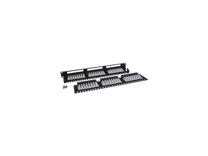 TRIPP LITE 48-Port 1U Rackmount Cat6 110 High Density Patch Panel, 568B, RJ45 Ethernet