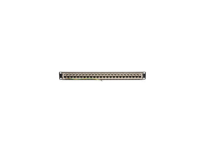 TRIPP LITE 24-Port 1U Rackmount STP Shielded Cat6 / Cat5 Feedthrough Patch Panel, RJ45 Ethernet
