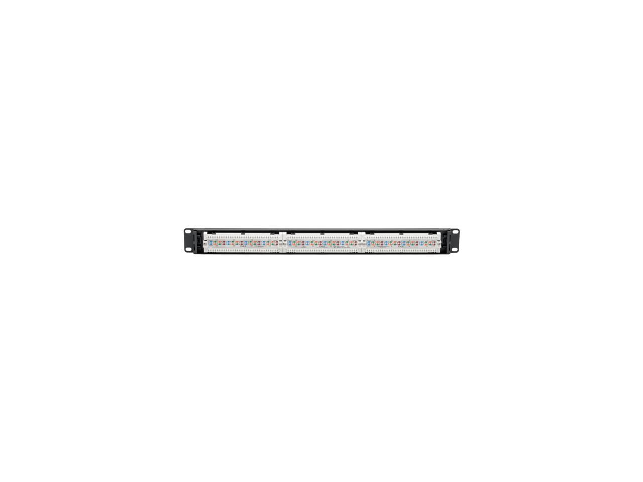 Tripp Lite Cat6 PoE Patch Panel 24-Port 110/Krone 568A/B RJ45 1URM TAA (N252-P24)
