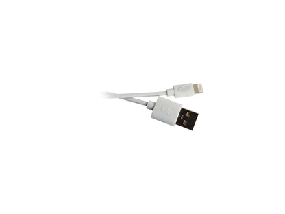 C2G 35498 1M USB A MALE TO LIGHTNING MALE SYNC AND CHARGING CABLE - WHITE (3.3FT)