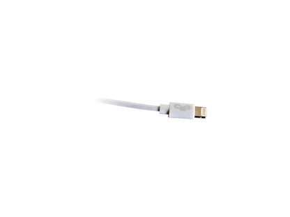 C2G 35498 1M USB A MALE TO LIGHTNING MALE SYNC AND CHARGING CABLE - WHITE (3.3FT)