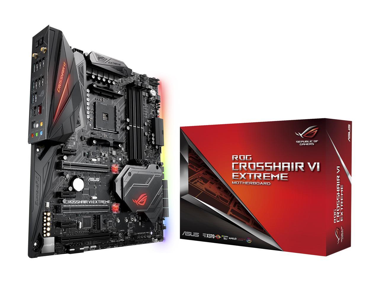 ASUS ROG CROSSHAIR VI EXTREME AM4 AMD X370 SATA 6Gb/s USB 3.1 Extended ATX AMD Motherboard