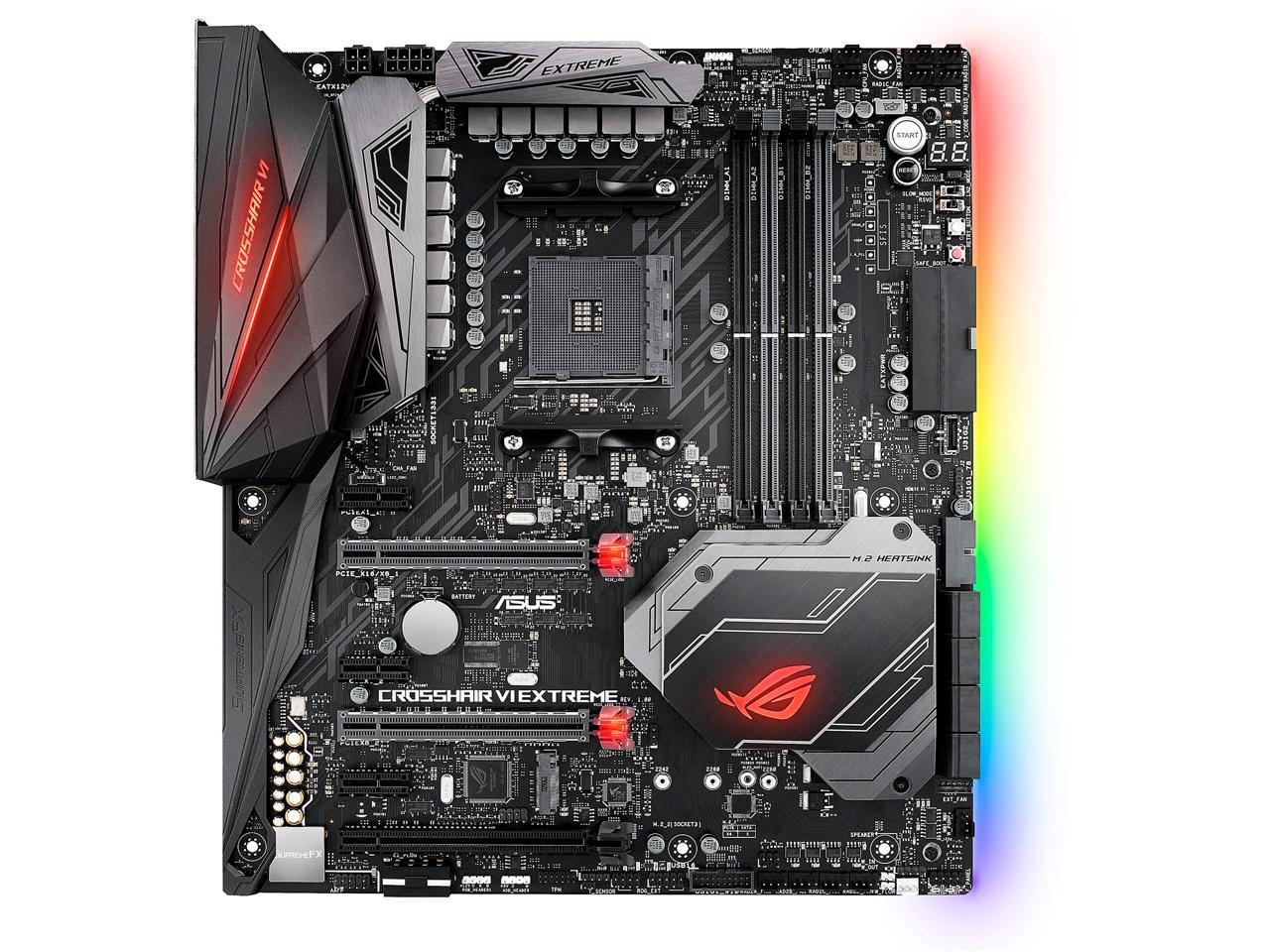 ASUS ROG CROSSHAIR VI EXTREME AM4 AMD X370 SATA 6Gb/s USB 3.1 Extended ATX AMD Motherboard