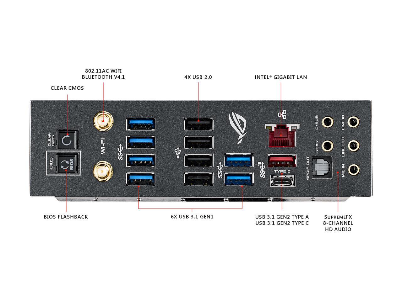 ASUS ROG CROSSHAIR VI EXTREME AM4 AMD X370 SATA 6Gb/s USB 3.1 Extended ATX AMD Motherboard