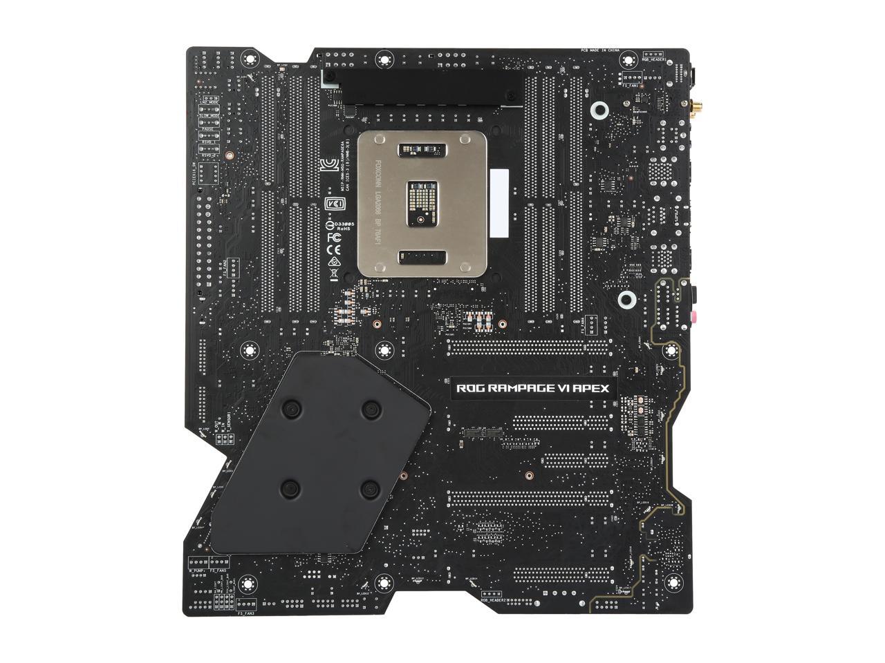 ASUS ROG RAMPAGE VI APEX LGA 2066 Intel X299 SATA 6Gb/s USB 3.1 USB 3.0 Extended ATX Intel Motherboard