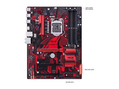 ASUS EX-B250-V7 LGA 1151 Intel B250 HDMI SATA 6Gb/s USB 3.1 ATX Intel Motherboard