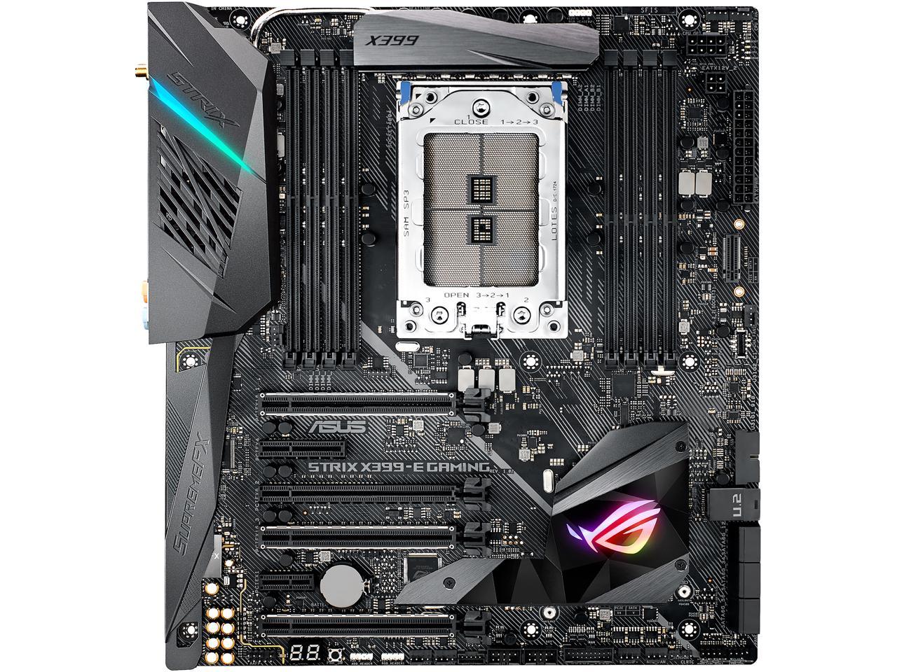 ASUS ROG Strix X399-E Gaming sTR4 AMD X399 SATA 6Gb/s USB 3.1 Extended ATX AMD Motherboard