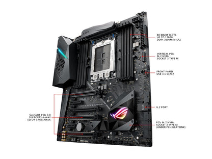ASUS ROG Strix X399-E Gaming sTR4 AMD X399 SATA 6Gb/s USB 3.1 Extended ATX AMD Motherboard