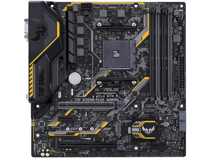 ASUS TUF B350M-PLUS GAMING AM4 AMD B350 SATA 6Gb/s Micro ATX AMD Motherboard