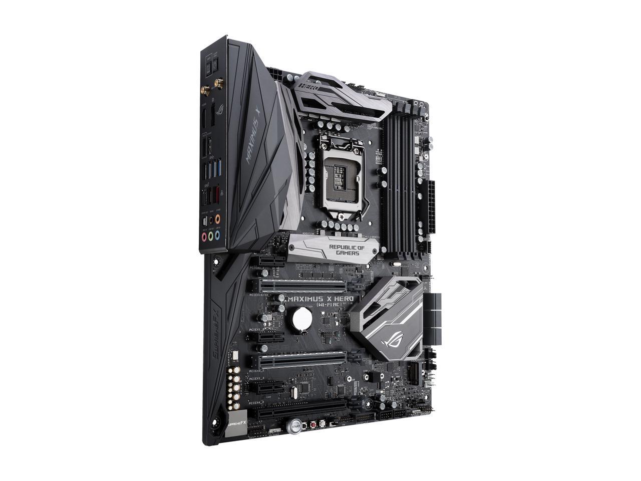 ASUS ROG Maximus X Hero (Wi-Fi AC) LGA 1151 (300 Series) Intel Z370 SATA 6Gb/s ATX Intel Motherboard