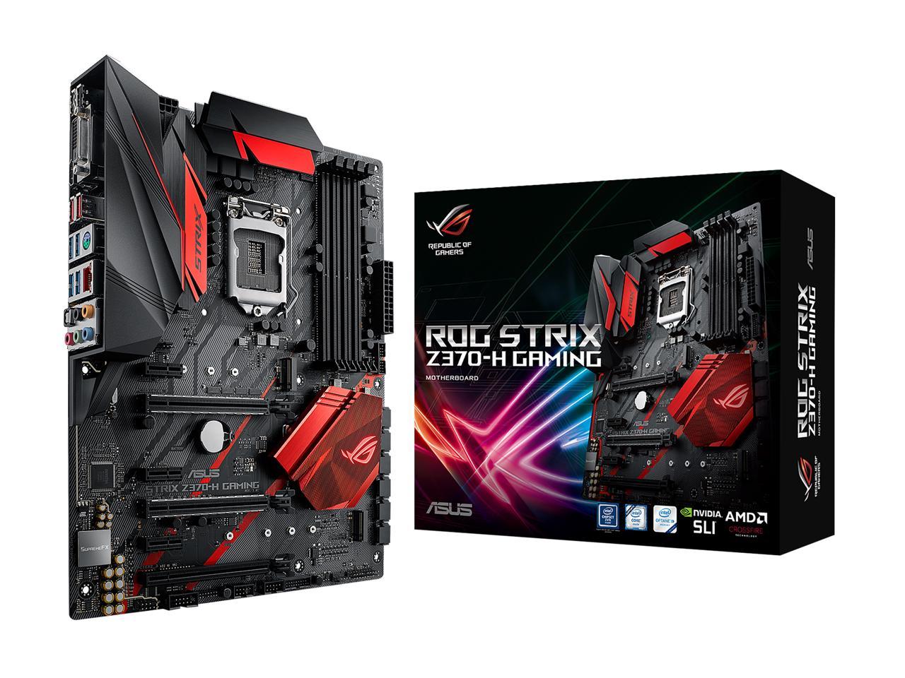 ASUS ROG Strix Z370-H Gaming LGA 1151 (300 Series) Intel Z370 HDMI SATA 6Gb/s USB 3.1 ATX Intel Motherboard