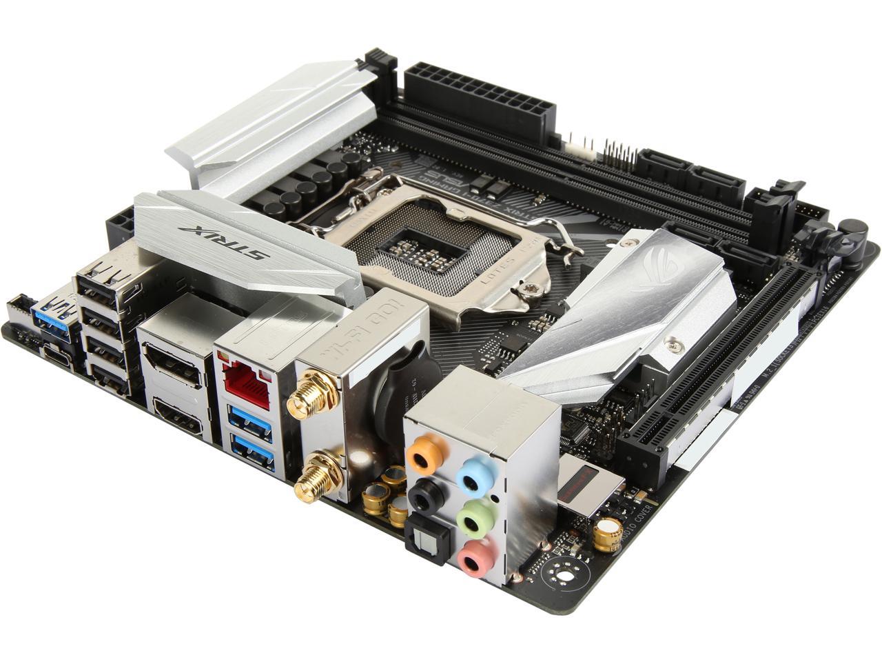 ASUS ROG Strix Z370-I Gaming LGA 1151 (300 Series) Intel Z370 HDMI SATA 6Gb/s USB 3.1 Mini ITX Intel Motherboard