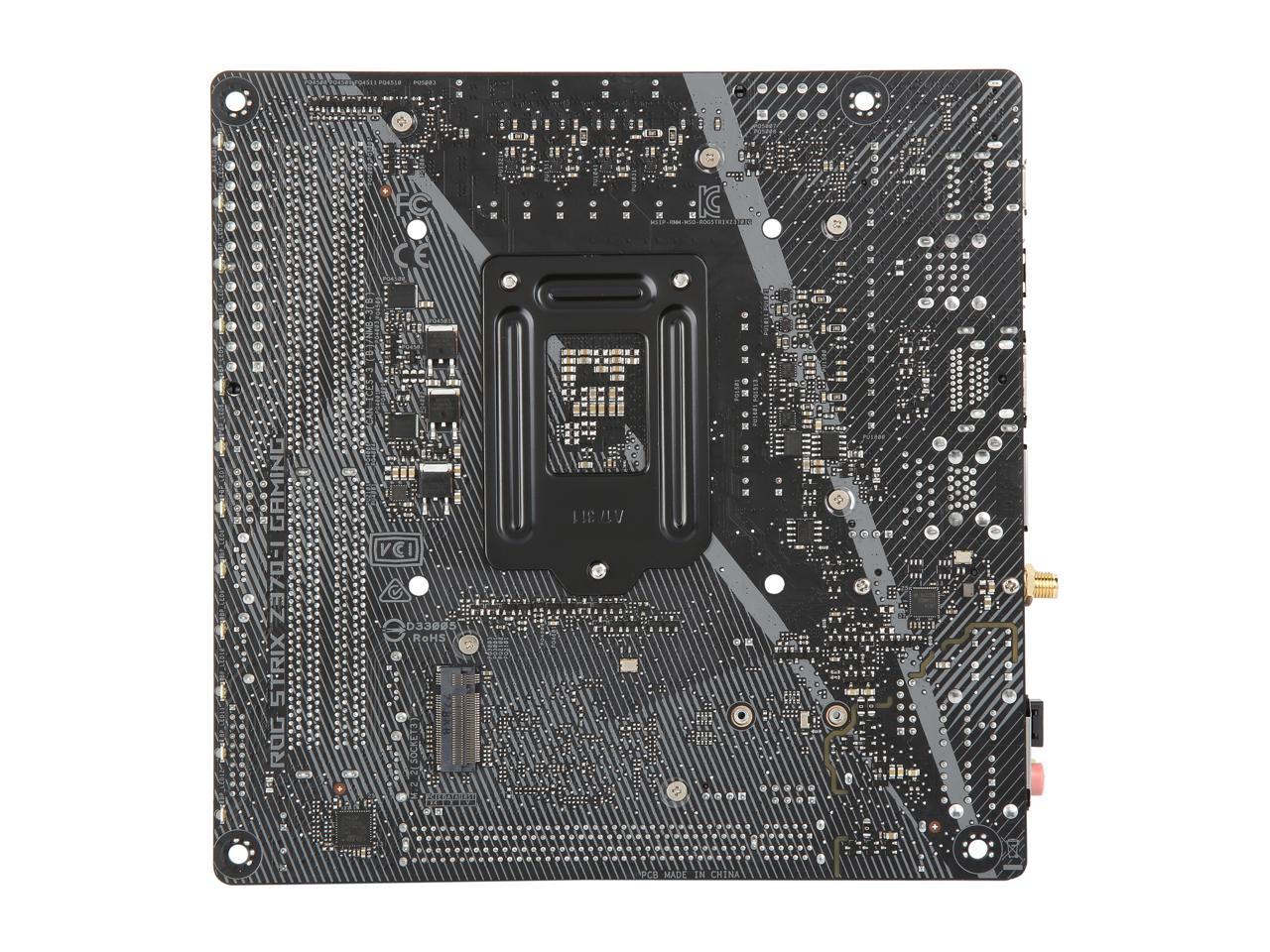ASUS ROG Strix Z370-I Gaming LGA 1151 (300 Series) Intel Z370 HDMI SATA 6Gb/s USB 3.1 Mini ITX Intel Motherboard
