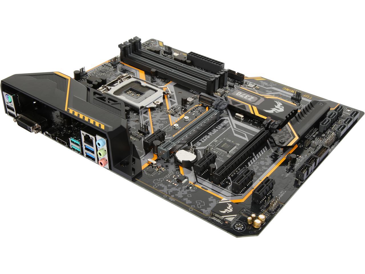 ASUS TUF Z370-Plus Gaming LGA 1151 (300 Series) Intel Z370 SATA 6Gb/s ATX Intel Motherboard