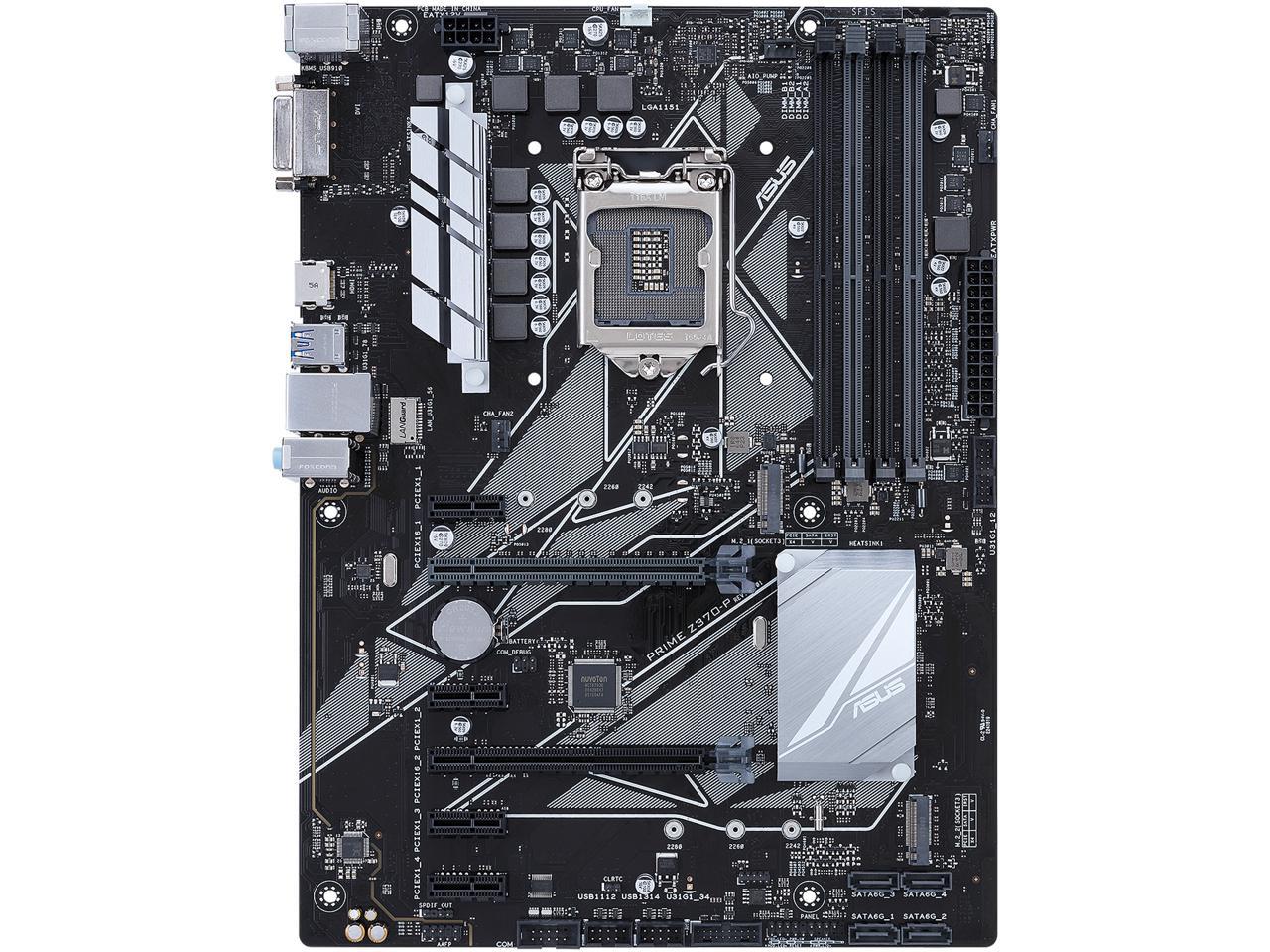 ASUS Prime Z370-P LGA 1151 (300 Series) Intel Z370 HDMI SATA 6Gb/s USB 3.1 ATX Intel Motherboard
