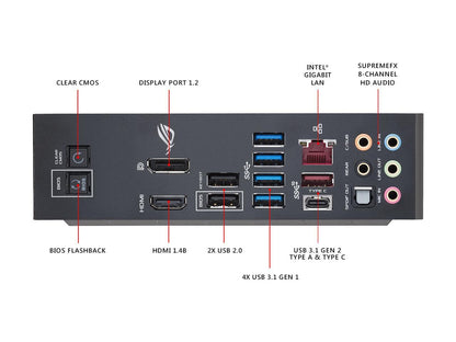 ASUS ROG Maximus X Hero LGA 1151 (300 Series) Intel Z370 HDMI SATA 6Gb/s USB 3.1 ATX Intel Motherboard