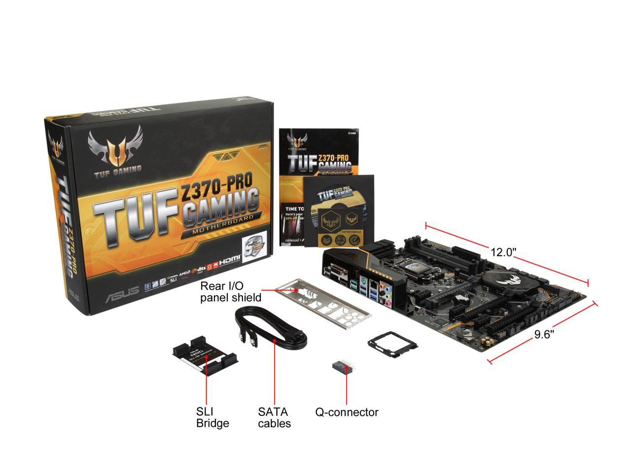 ASUS TUF Z370-Pro Gaming LGA 1151 (300 Series) Intel Z370 HDMI SATA 6Gb/s USB 3.1 ATX Intel Motherboard