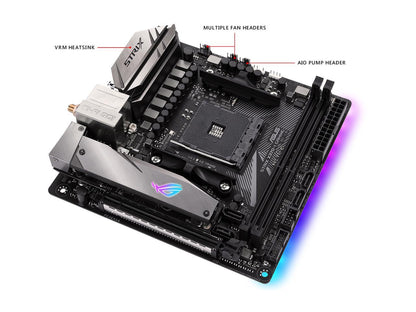 ASUS ROG STRIX X370-I GAMING AM4 AMD X370 SATA 6Gb/s USB 3.1 Mini ITX AMD Motherboard