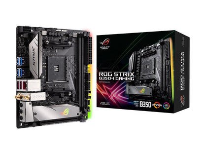ASUS ROG STRIX B350-I GAMING AM4 AMD B350 SATA 6Gb/s USB 3.1 Mini ITX AMD Motherboard