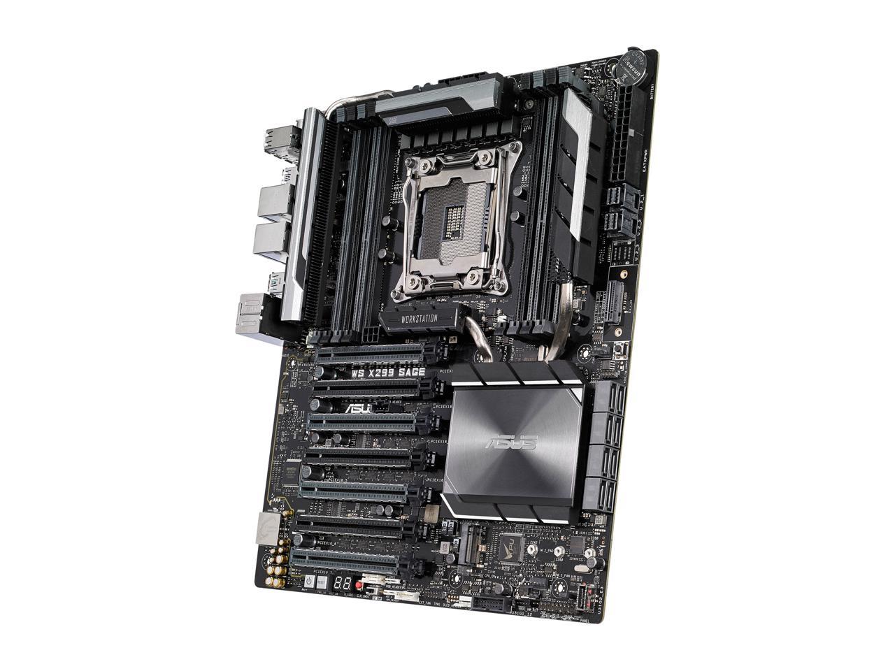ASUS WS X299 SAGE LGA 2066 Intel X299 SATA 6Gb/s USB 3.1 CEB Motherboards - Intel