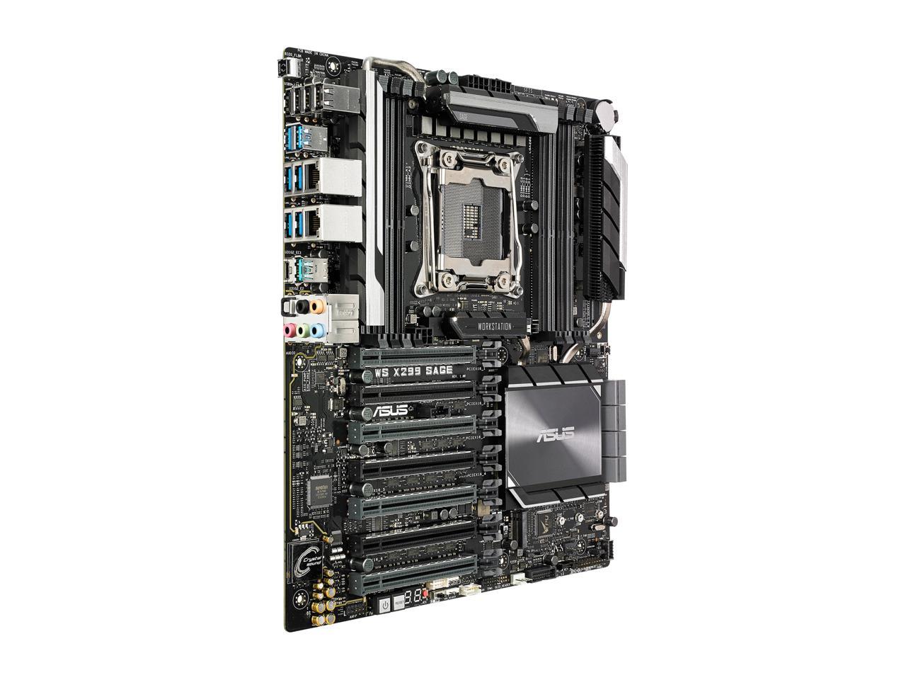 ASUS WS X299 SAGE LGA 2066 Intel X299 SATA 6Gb/s USB 3.1 CEB Motherboards - Intel