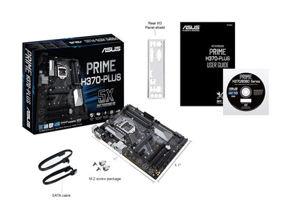 ASUS Prime H370-Plus LGA1151 (300 Series) DDR4 HDMI DVI VGA M.2 ATX Motherboard