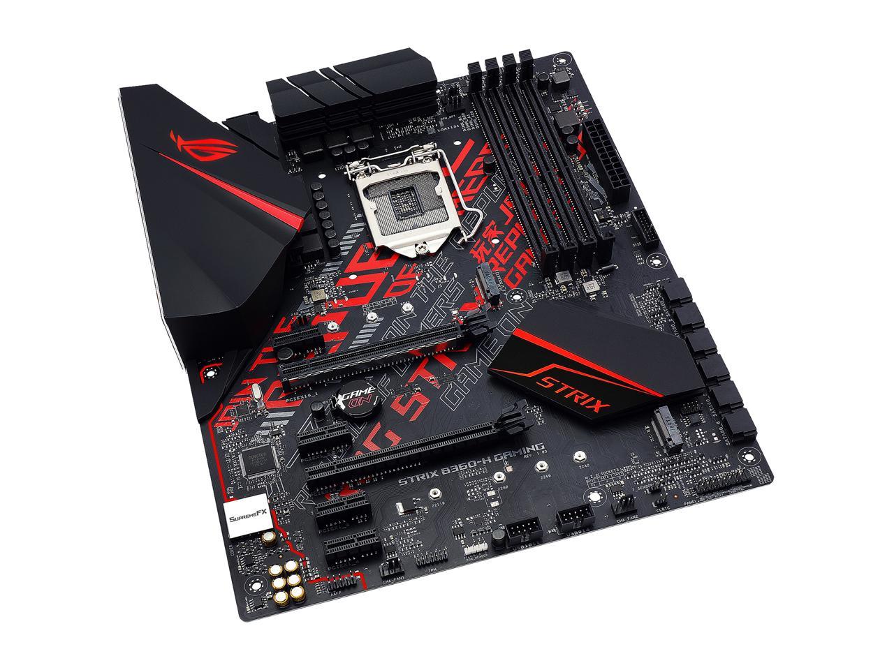 ASUS ROG STRIX B360-H GAMING LGA1151 (300 Series) DDR4 HDMI DVI M.2 ATX Motherboard