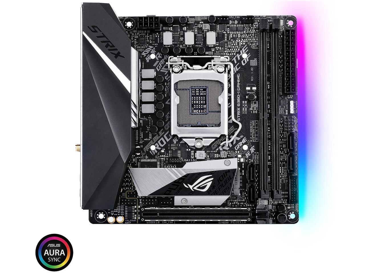 ASUS ROG STRIX B360-I GAMING LGA1151 (300 Series) DDR4 DP HDMI M.2 Mini-ITX Motherboard