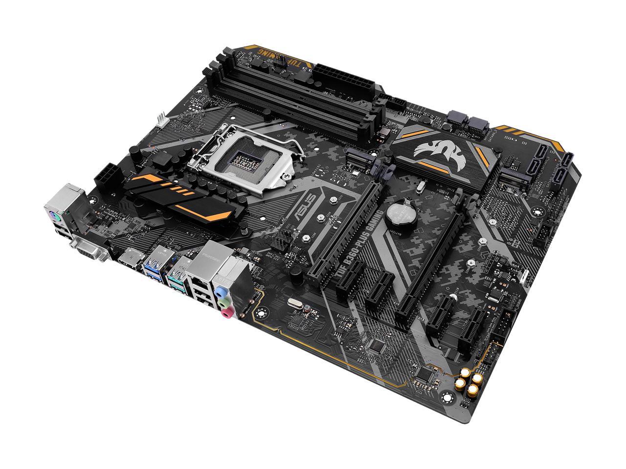 ASUS TUF B360-Plus Gaming LGA1151 (300 Series) DDR4 HDMI VGA M.2 ATX Motherboard