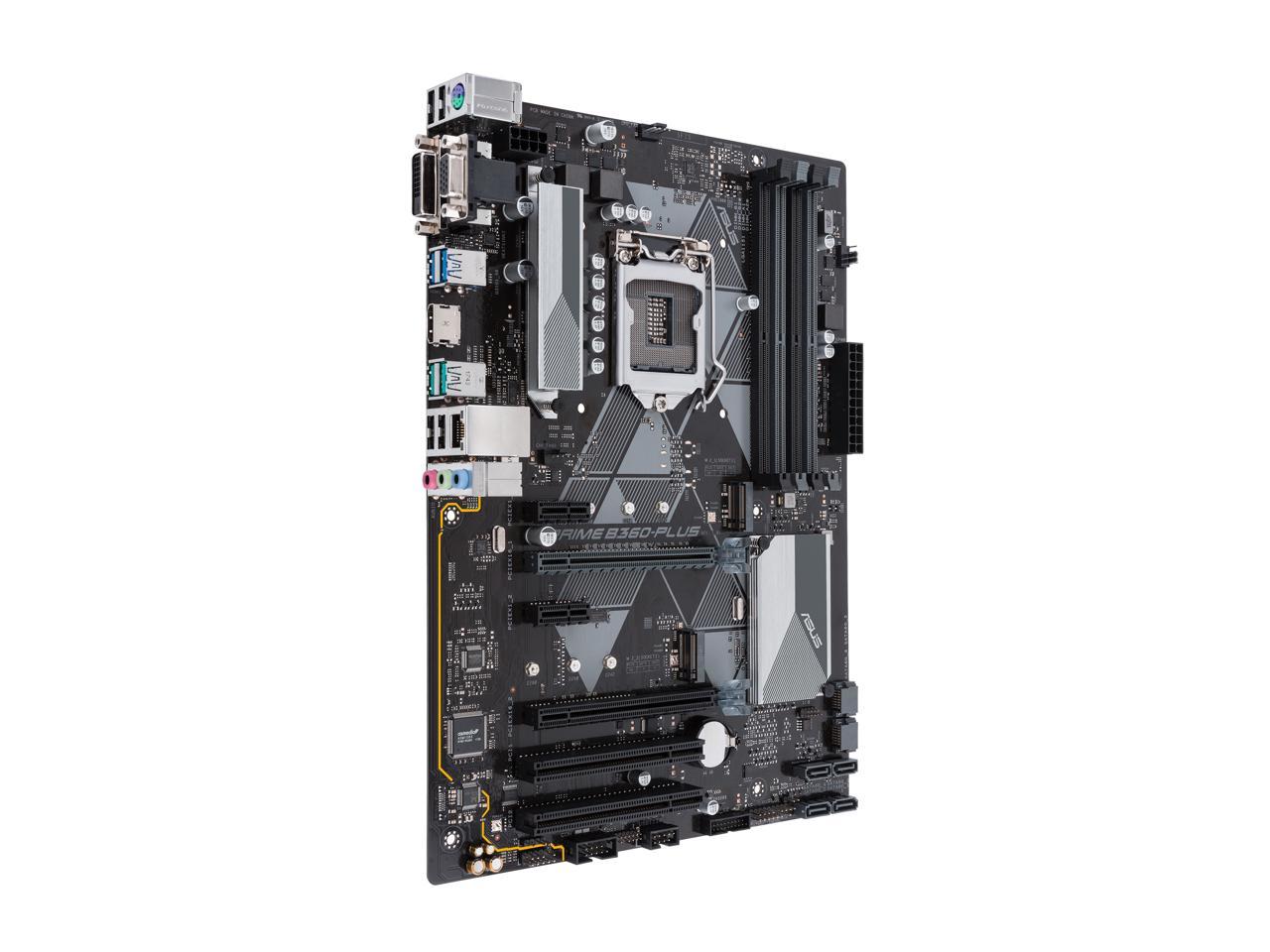 ASUS Prime B360-Plus LGA1151 (300 Series) DDR4 HDMI DVI VGA M.2 ATX Motherboard