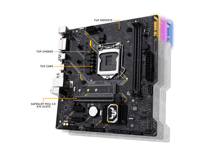ASUS TUF H310M-PLUS GAMING LGA 1151 (300 Series) Intel H310 SATA 6Gb/s Micro ATX Intel Motherboard