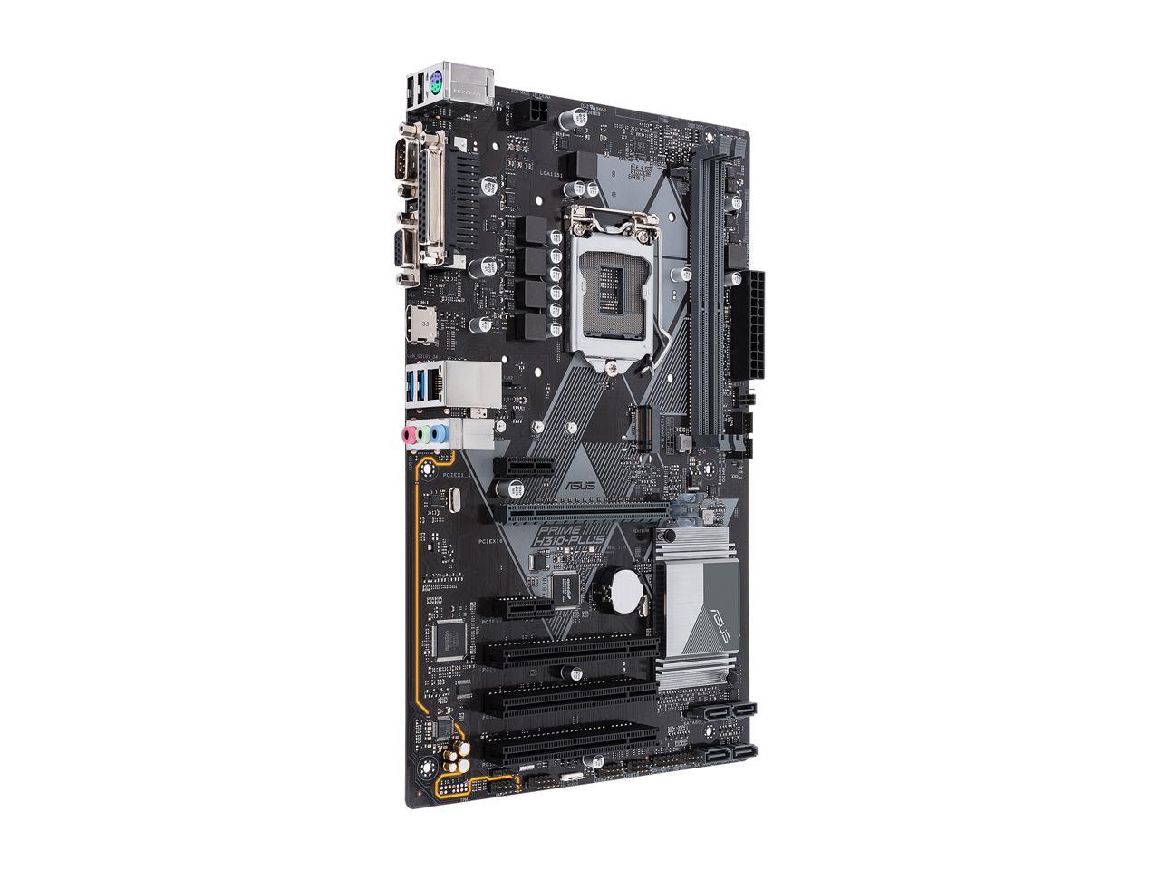 ASUS Prime H310-Plus LGA1151 (300 Series) DDR4 HDMI VGA ATX Motherboard
