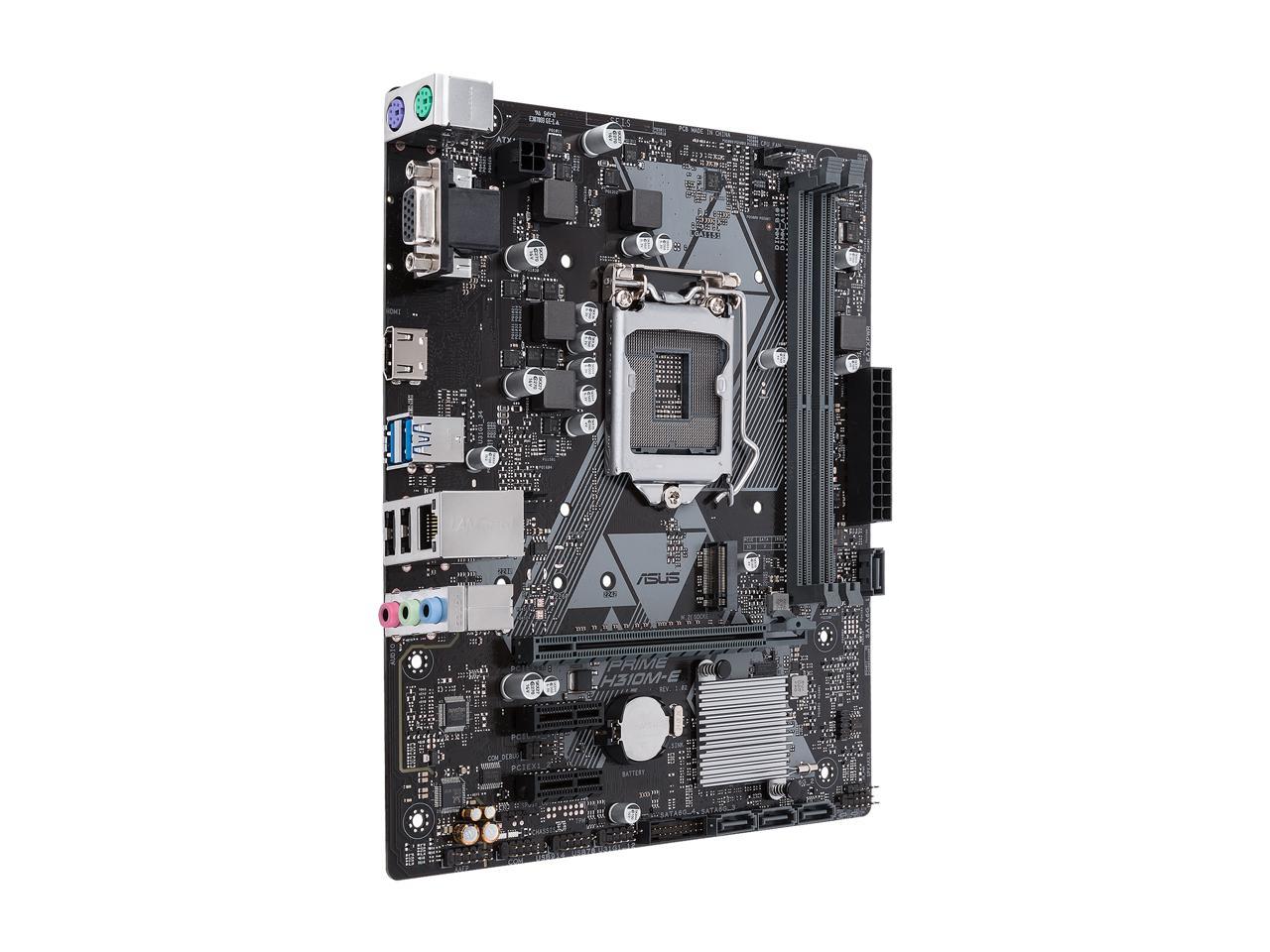 ASUS PRIME H310M-E LGA 1151 (300 Series) Intel H310 HDMI SATA 6Gb/s USB 3.1 uATX Intel Motherboard
