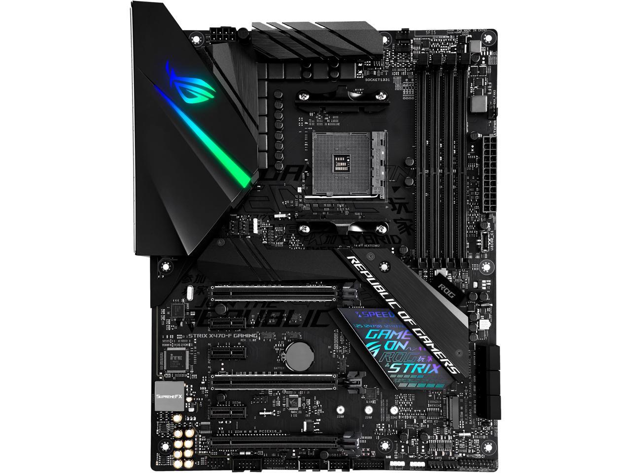 ASUS ROG Strix X470-F Gaming AM4 AMD X470 SATA 6Gb/s ATX AMD Motherboard