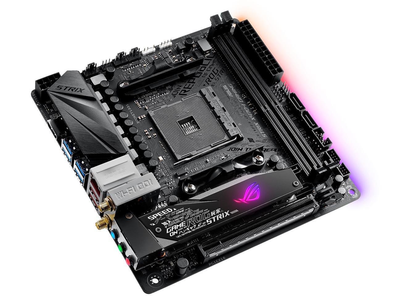 ASUS ROG Strix X470-I Gaming AM4 AMD X470 SATA 6Gb/s USB 3.1 HDMI Mini ITX AMD Motherboard