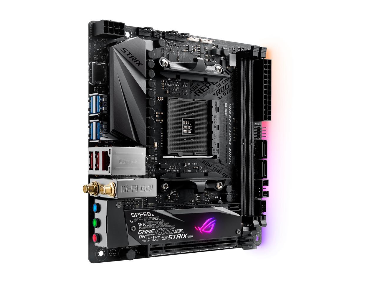ASUS ROG Strix X470-I Gaming AM4 AMD X470 SATA 6Gb/s USB 3.1 HDMI Mini ITX AMD Motherboard